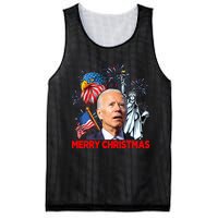 Funny Xmas Joe Biden Merry Christmas Funny 4th Of July Mesh Reversible Basketball Jersey Tank