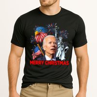 Funny Xmas Joe Biden Merry Christmas Funny 4th Of July Cooling Performance Crew T-Shirt