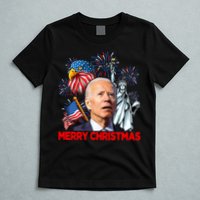 Funny Xmas Joe Biden Merry Christmas Funny 4th Of July T-Shirt