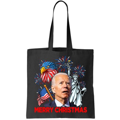 Funny Xmas Joe Biden Merry Christmas Funny 4th Of July Bag