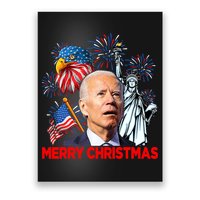 Funny Xmas Joe Biden Merry Christmas Funny 4th Of July Poster