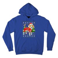 Funny Xmas Lighting Ugly Santa Beagle Christmas Meaningful Gift Hoodie