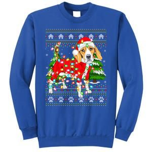 Funny Xmas Lighting Ugly Santa Beagle Christmas Meaningful Gift Sweatshirt