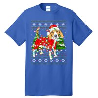 Funny Xmas Lighting Ugly Santa Beagle Christmas Meaningful Gift Tall T-Shirt