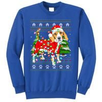 Funny Xmas Lighting Ugly Santa Beagle Christmas Meaningful Gift Tall Sweatshirt