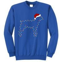 Funny Xmas Lighting Santa Hat Brittany Spaniel Dog Christmas Meaningful Gift Sweatshirt