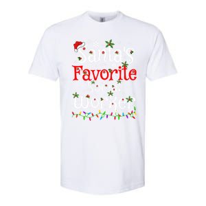 Funny Xmas Lighting SantaS Favorite Social Worker Christmas Meaningful Gift Softstyle CVC T-Shirt