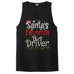 Funny Xmas Lighting Santas Favorite Bus Driver Christmas PosiCharge Competitor Tank