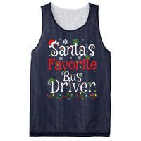 Funny Xmas Lighting Santas Favorite Bus Driver Christmas Mesh Reversible Basketball Jersey Tank