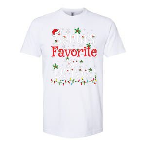 Funny Xmas Lighting Santas Favorite Bus Driver Christmas Softstyle CVC T-Shirt