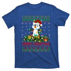 Funny Xmas Lighting Tree Santa Ugly Penguin Christmas Gift T-Shirt