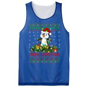 Funny Xmas Lighting Tree Santa Ugly Penguin Christmas Gift Mesh Reversible Basketball Jersey Tank