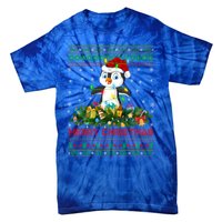 Funny Xmas Lighting Tree Santa Ugly Penguin Christmas Gift Tie-Dye T-Shirt