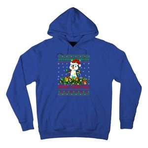 Funny Xmas Lighting Tree Santa Ugly Penguin Christmas Gift Tall Hoodie