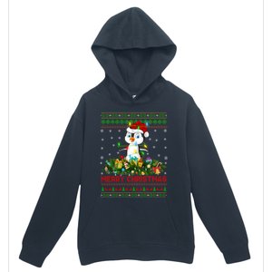 Funny Xmas Lighting Tree Santa Ugly Penguin Christmas Gift Urban Pullover Hoodie