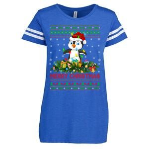 Funny Xmas Lighting Tree Santa Ugly Penguin Christmas Gift Enza Ladies Jersey Football T-Shirt