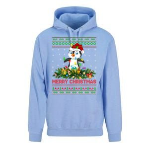 Funny Xmas Lighting Tree Santa Ugly Penguin Christmas Gift Unisex Surf Hoodie