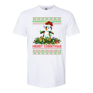 Funny Xmas Lighting Tree Santa Ugly Penguin Christmas Gift Softstyle CVC T-Shirt