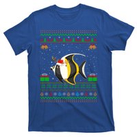 Funny Xmas Lighting Santa Hat Ugly Angelfish Christmas Meaningful Gift T-Shirt