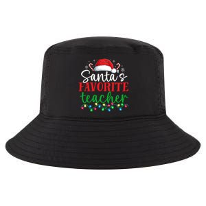 Funny Xmas Lighting SantaS Favorite Teacher Christmas Gift Cool Comfort Performance Bucket Hat