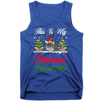 Funny Xmas Lighting This Is My Chinchillas Christmas Pajama Gift Tank Top