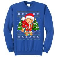 Funny Xmas Lighting Ugly Santa Goldendoodle Christmas Great Gift Sweatshirt