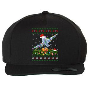 Funny Xmas Lighting Tree Santa Ugly Airplane Christmas Cute Gift Wool Snapback Cap