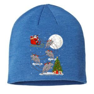 Funny Xmas Lighting Tree Santa Riding Atee Christmas Meaningful Gift Sustainable Beanie