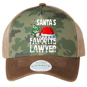 Funny Xmas Lighting SantaS Favorite Lawyer Christmas Legacy Tie Dye Trucker Hat