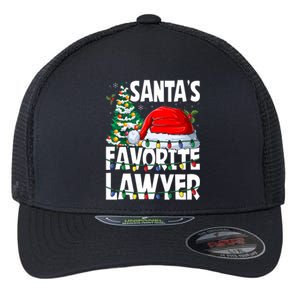 Funny Xmas Lighting SantaS Favorite Lawyer Christmas Flexfit Unipanel Trucker Cap