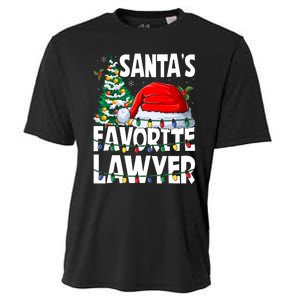 Funny Xmas Lighting SantaS Favorite Lawyer Christmas Cooling Performance Crew T-Shirt