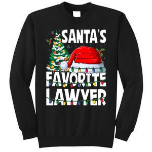 Funny Xmas Lighting SantaS Favorite Lawyer Christmas Sweatshirt