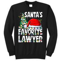 Funny Xmas Lighting SantaS Favorite Lawyer Christmas Sweatshirt