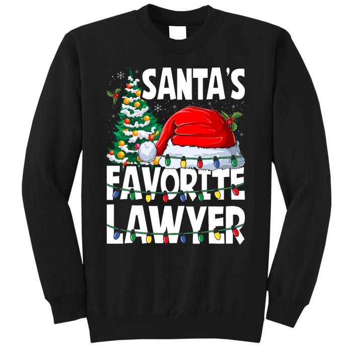 Funny Xmas Lighting SantaS Favorite Lawyer Christmas Sweatshirt