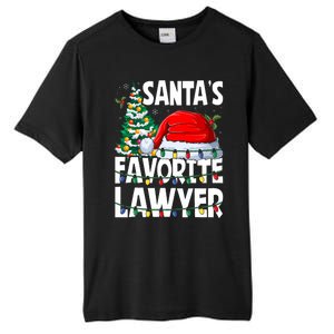 Funny Xmas Lighting SantaS Favorite Lawyer Christmas Tall Fusion ChromaSoft Performance T-Shirt