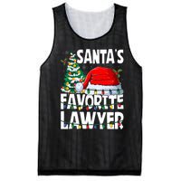 Funny Xmas Lighting SantaS Favorite Lawyer Christmas Mesh Reversible Basketball Jersey Tank