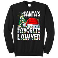 Funny Xmas Lighting SantaS Favorite Lawyer Christmas Tall Sweatshirt