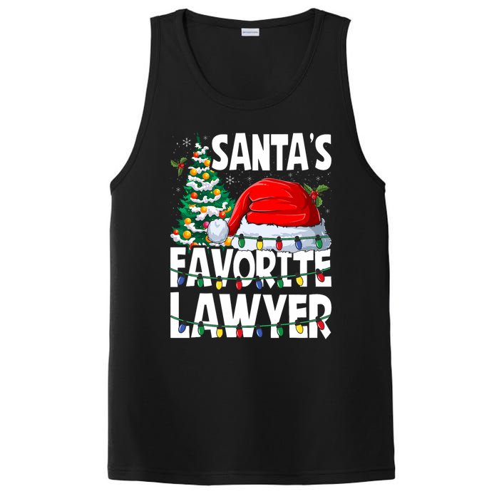 Funny Xmas Lighting SantaS Favorite Lawyer Christmas PosiCharge Competitor Tank