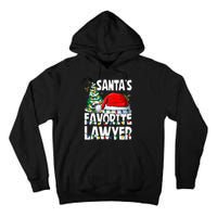 Funny Xmas Lighting SantaS Favorite Lawyer Christmas Tall Hoodie