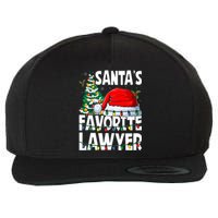 Funny Xmas Lighting SantaS Favorite Lawyer Christmas Wool Snapback Cap