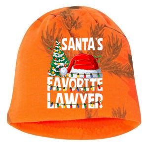 Funny Xmas Lighting SantaS Favorite Lawyer Christmas Kati - Camo Knit Beanie