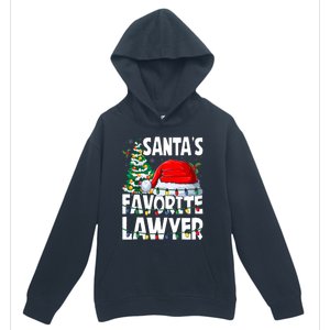 Funny Xmas Lighting SantaS Favorite Lawyer Christmas Urban Pullover Hoodie