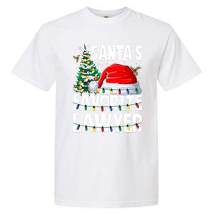 Funny Xmas Lighting SantaS Favorite Lawyer Christmas Garment-Dyed Heavyweight T-Shirt