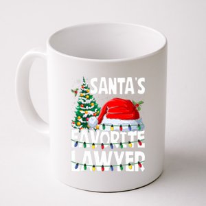 Funny Xmas Lighting SantaS Favorite Lawyer Christmas Coffee Mug