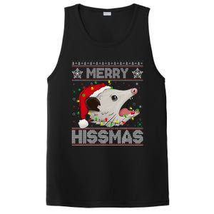 Funny Xmas Merry Hissmas Possum Lovers Opossum Christmas PosiCharge Competitor Tank