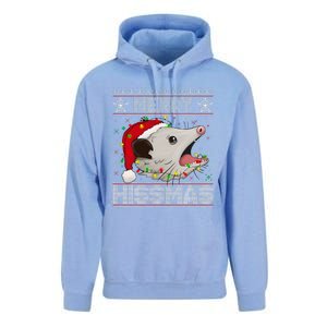 Funny Xmas Merry Hissmas Possum Lovers Opossum Christmas Unisex Surf Hoodie