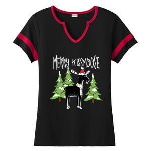 Funny Xmas Moose Pun Merry Moose Gift Clothes Gift Ladies Halftime Notch Neck Tee