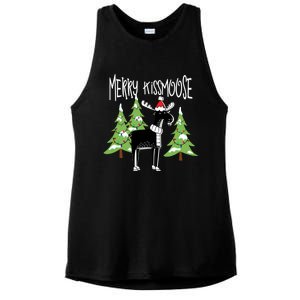 Funny Xmas Moose Pun Merry Moose Gift Clothes Gift Ladies PosiCharge Tri-Blend Wicking Tank