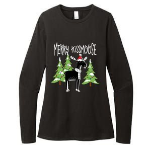 Funny Xmas Moose Pun Merry Moose Gift Clothes Gift Womens CVC Long Sleeve Shirt