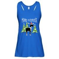 Funny Xmas Moose Pun Merry Moose Gift Clothes Gift Ladies Essential Flowy Tank